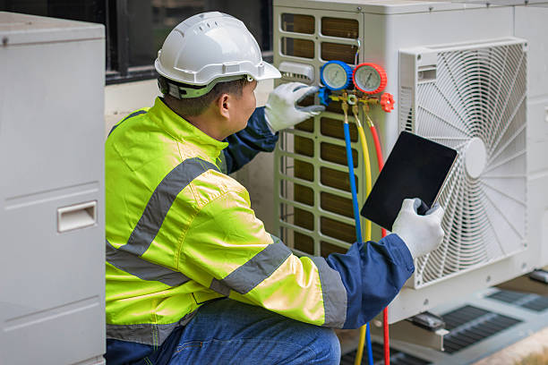 Professional Hvac technician working in West Boxford, MA